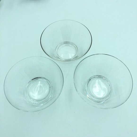 Vintage Etched Glass Fruit Cocktail Dishes - Picture 5 of 6